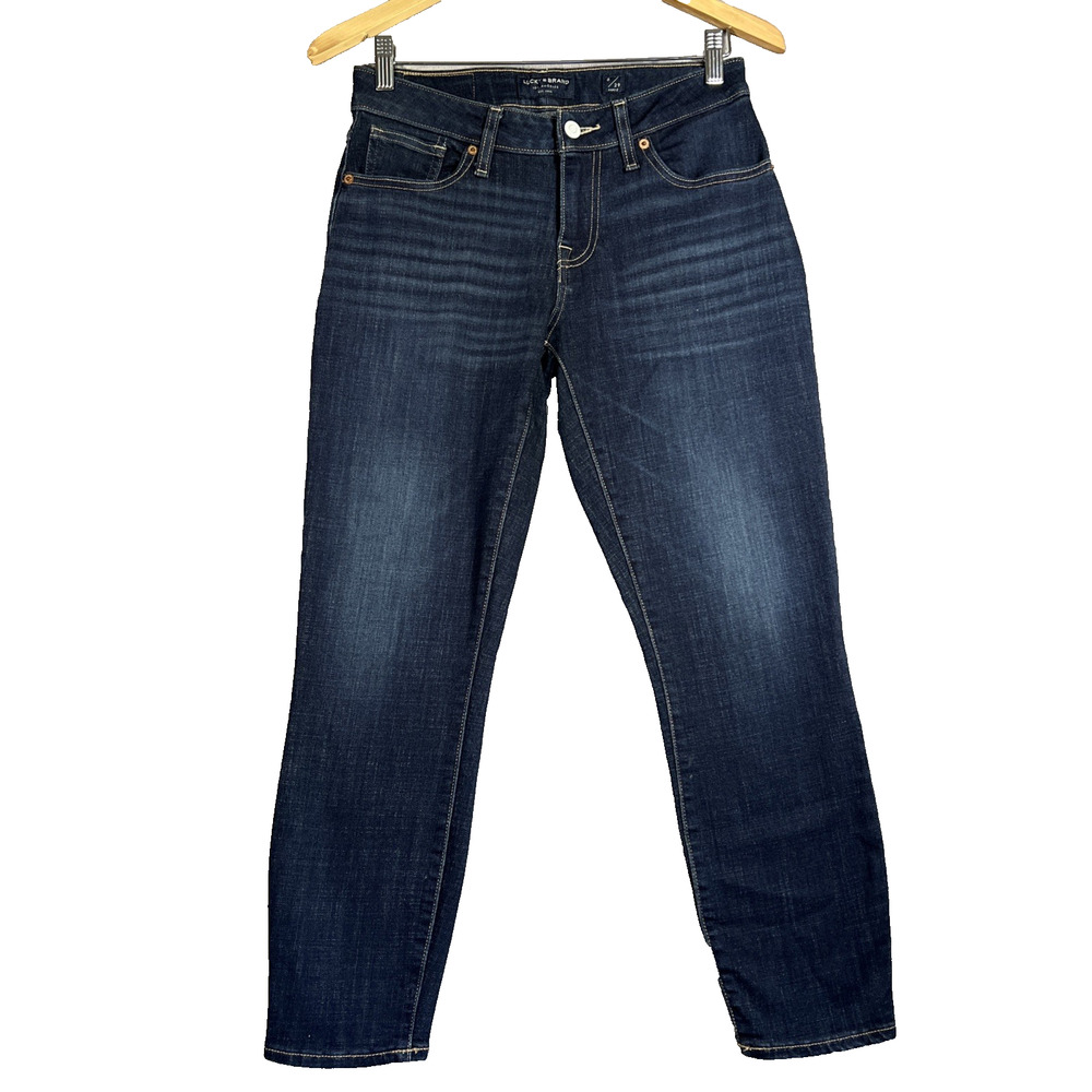 Lucky Brand Jeans 8/29 Dark Wash Blue Lolita Skinny Low Rise Ankle 25" Inseam